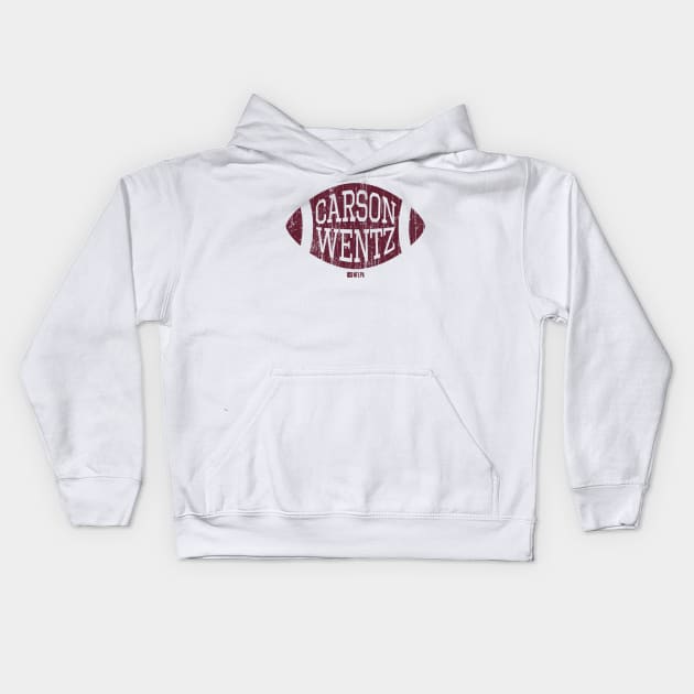 Carson Wentz Washington Football Kids Hoodie by TodosRigatSot